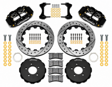 Wilwood 06-15 Civic Black Caliper Drilled Rotor Narrow Superlite 6R Front BBK